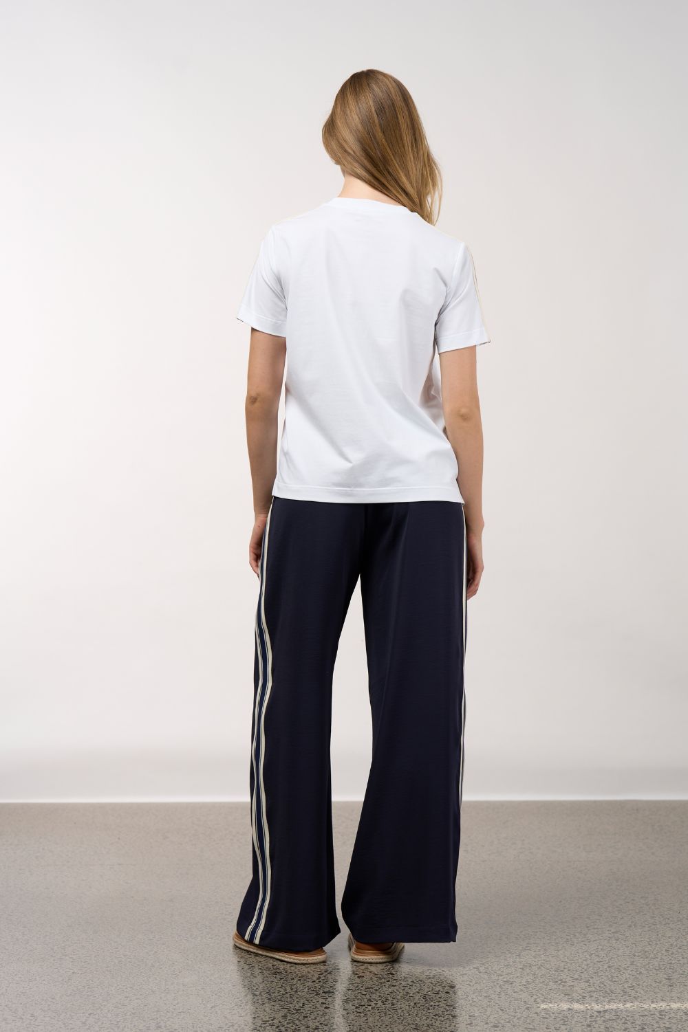 Madly Sweetly - Madly Sweetly Linear Tee | White - Top - Silvermaple Boutique 