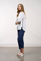 Madly Sweetly - Madly Sweetly Mixed Media Shirt | White - Shirt - Silvermaple Boutique 