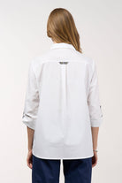 Madly Sweetly - Madly Sweetly Mixed Media Shirt | White - Shirt - Silvermaple Boutique 