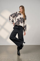 Madly Sweetly - Madly Sweetly Wood Rose Top | Pumice Multi - Top - Silvermaple Boutique 