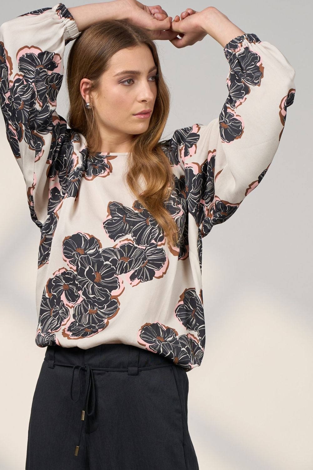Madly Sweetly - Madly Sweetly Wood Rose Top | Pumice Multi - Top - Silvermaple Boutique 