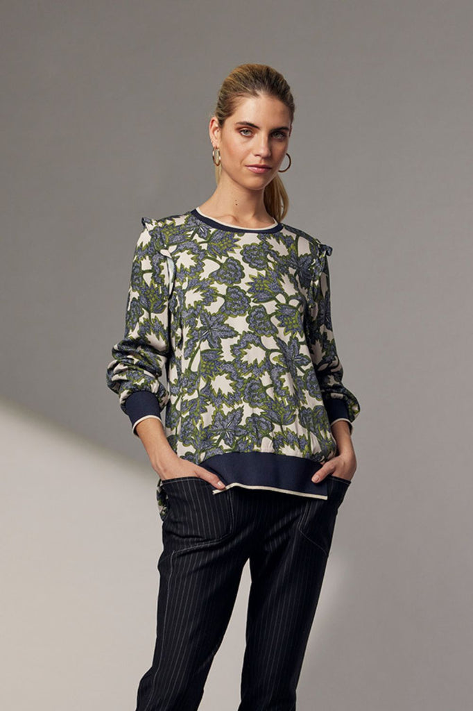 Madly Sweetly Hempster Top | Olive Multi_Silvermaple Boutique