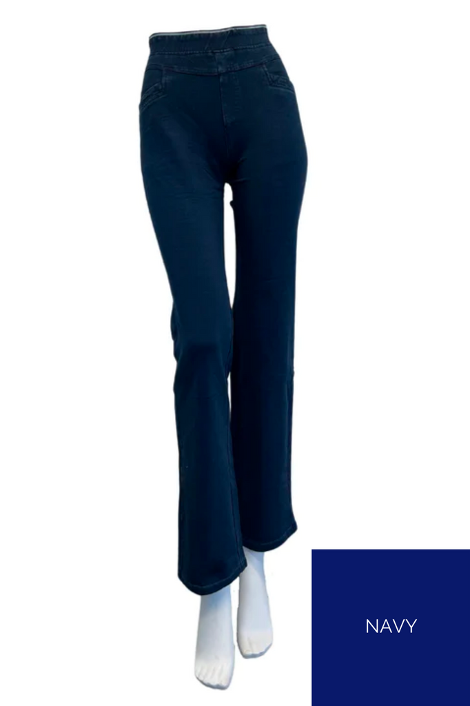 Gabriella Frattini Lustre Wide Leg Pants | Navy Silvermaple Boutique