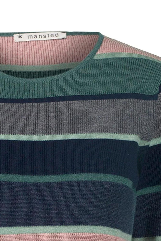 Mansted Barbara Stripe Knit | Soft Blue_Silvermaple Boutique