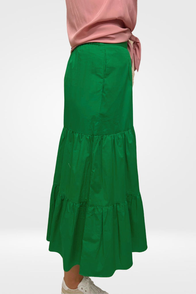 Iris Skirt | Green - Silvermaple Boutique