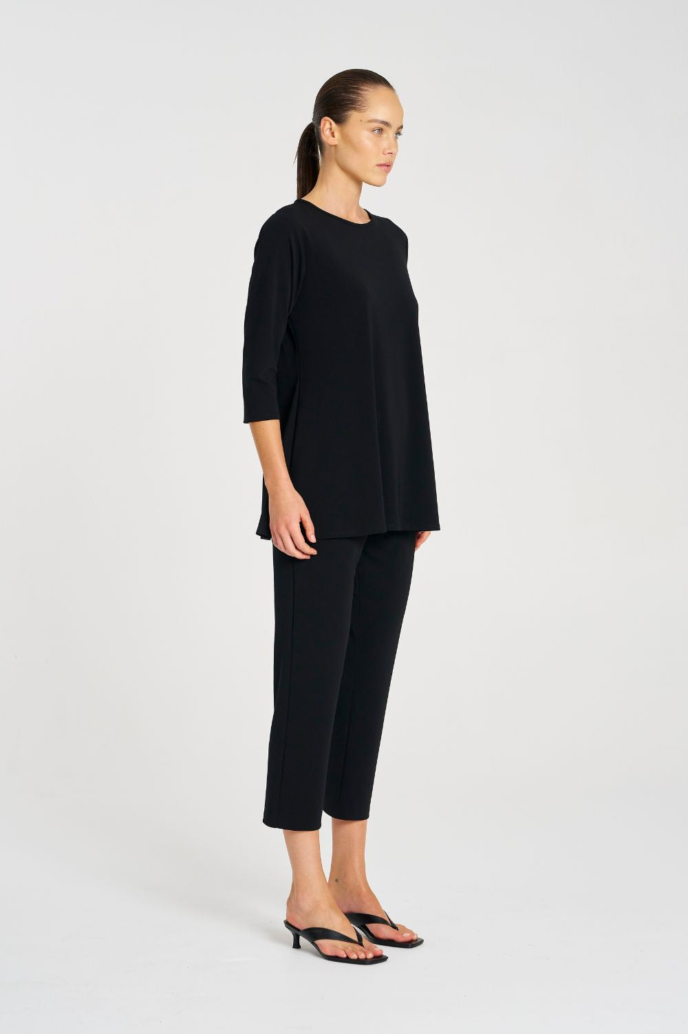 Mela Purdie - Mela Purdie Ankle Pant | Black - Pants - Silvermaple Boutique 