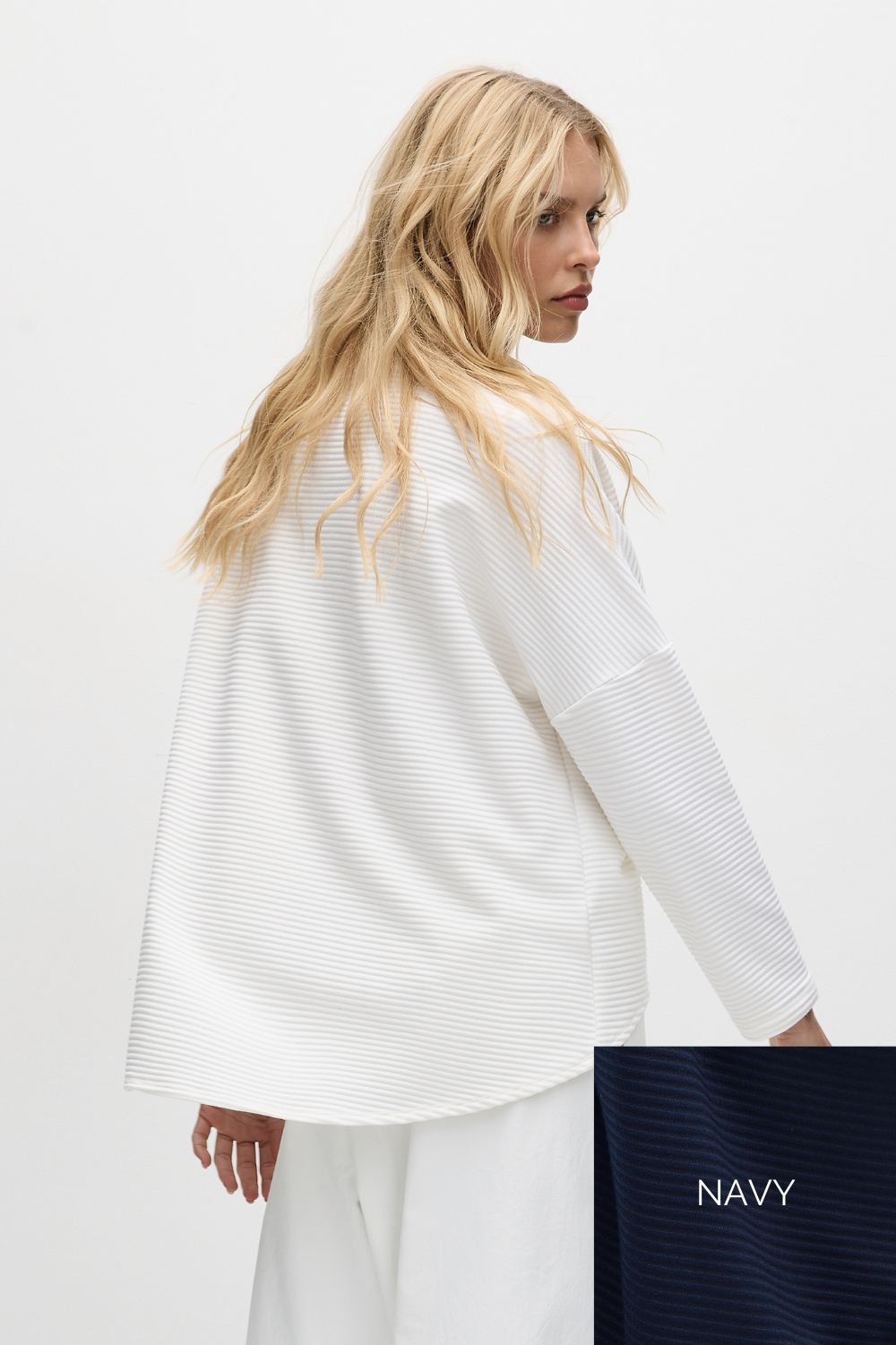 Mela Purdie - Arc Sweater | Navy - Jumper - Silvermaple Boutique 