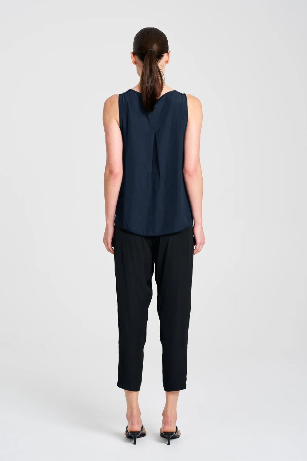Mela Purdie - Mela Purdie Audrey Tank | Navy - Top - Silvermaple Boutique 