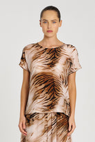 Mela Purdie - Mela Purdie Cap Shell | Tiger - Top - Silvermaple Boutique 