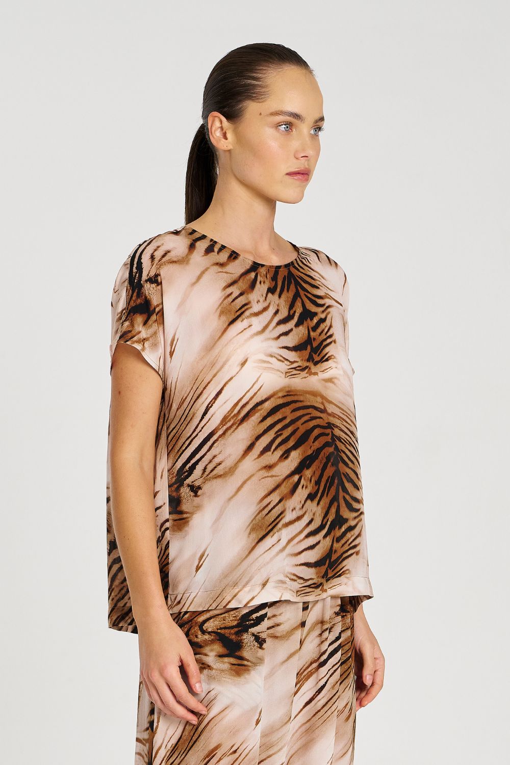 Mela Purdie - Mela Purdie Cap Shell | Tiger - Top - Silvermaple Boutique 