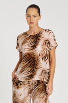 Mela Purdie - Mela Purdie Cap Shell | Tiger - Top - Silvermaple Boutique 