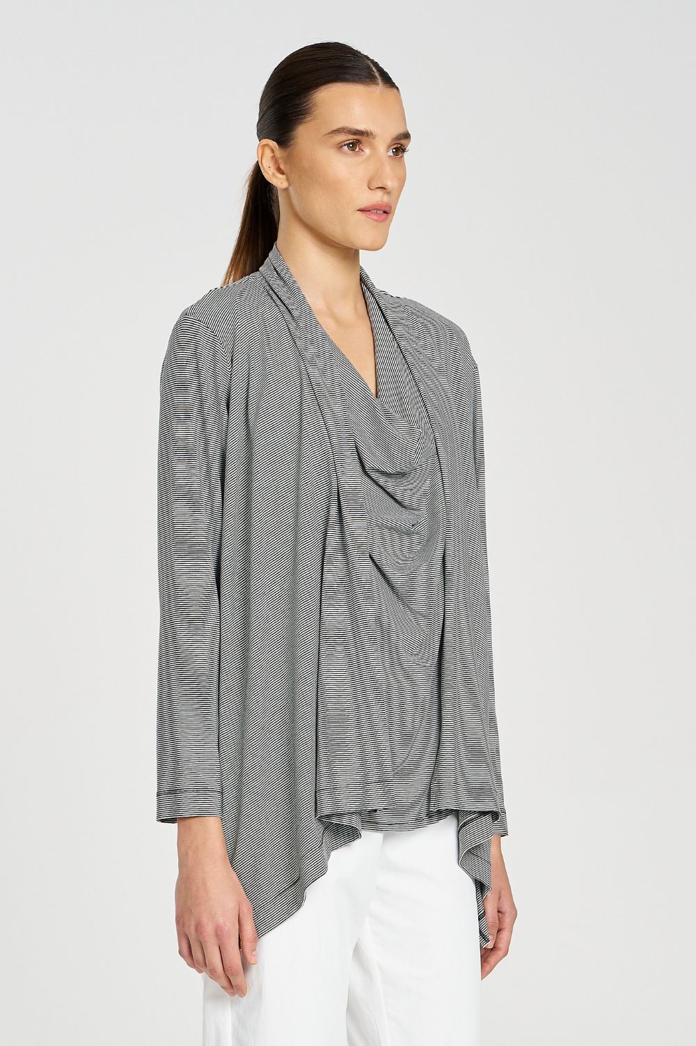 Mela Purdie - Club Jacket | Caviar Stripe - Jacket - Silvermaple Boutique 