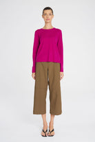 Mela Purdie - Mela Purdie Crew Sweater | Berry - Sweater - Silvermaple Boutique 