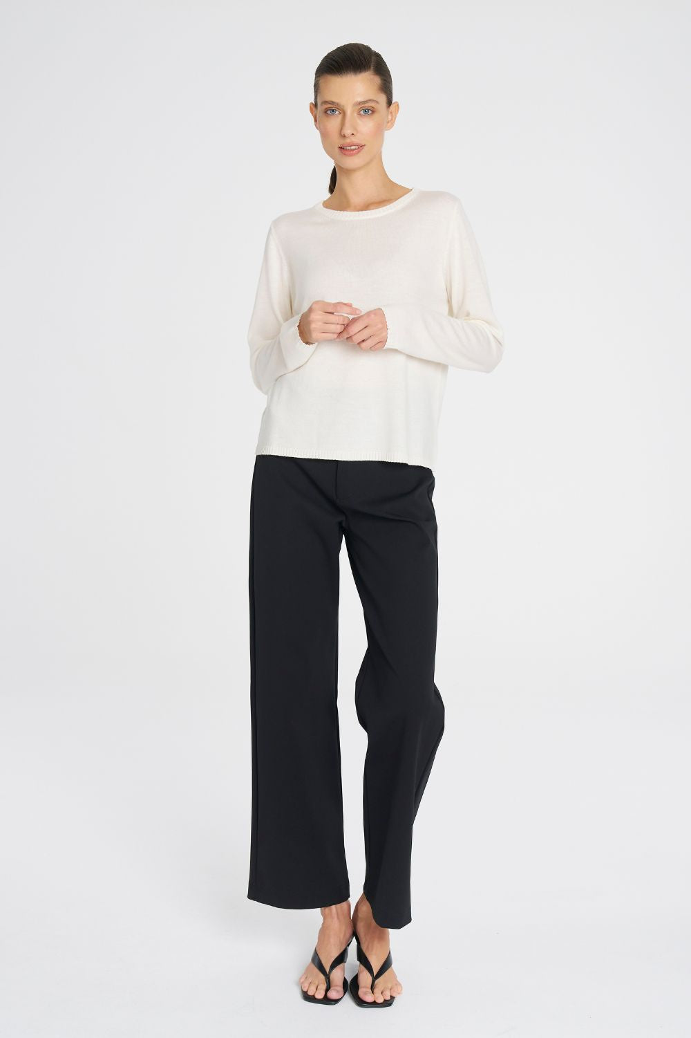 Mela Purdie - Mela Purdie Crew Sweater | Ivory - Sweater - Silvermaple Boutique 