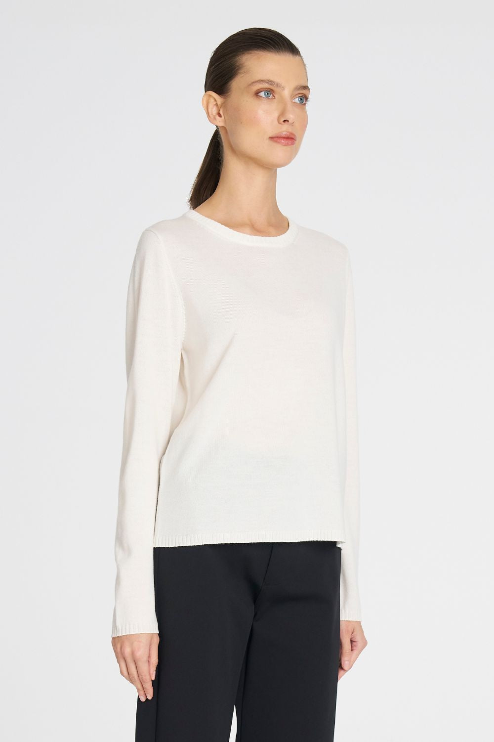 Mela Purdie - Mela Purdie Crew Sweater | Ivory - Sweater - Silvermaple Boutique 