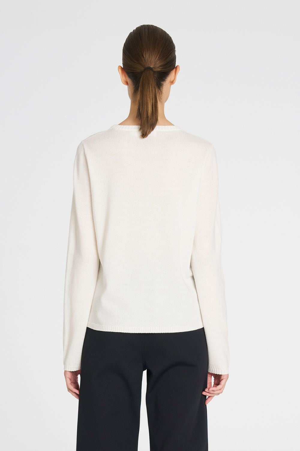 Mela Purdie - Mela Purdie Crew Sweater | Ivory - Sweater - Silvermaple Boutique 