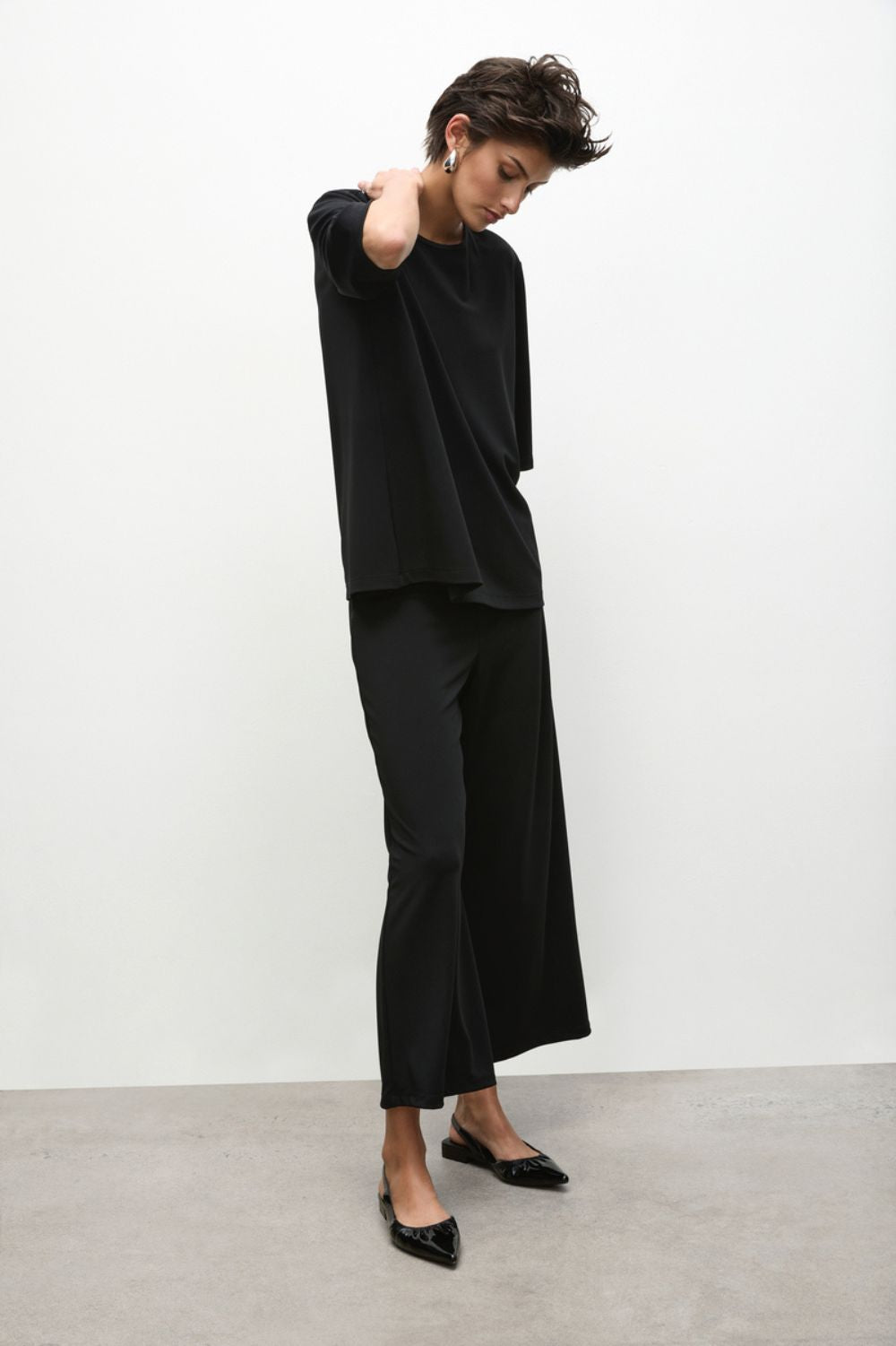 Mela Purdie - Crop Palazzo | Black - Pants - Silvermaple Boutique 