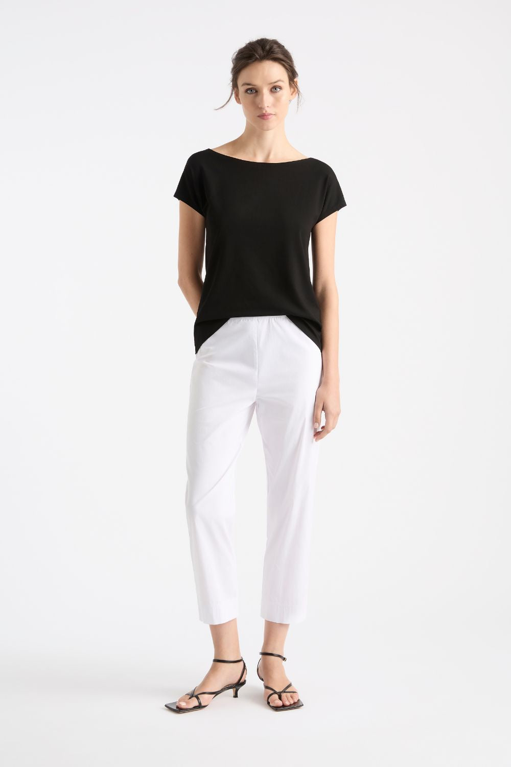 Mela Purdie - Cropped Pant | White - Pants - Silvermaple Boutique 