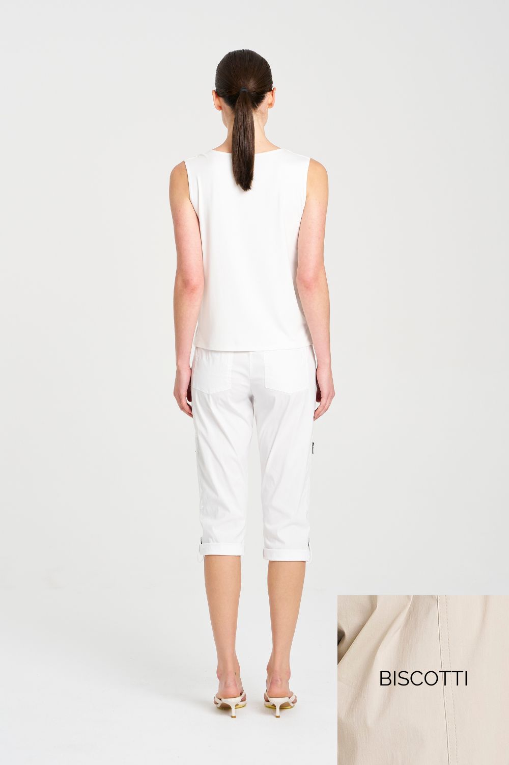 Mela Purdie - Mela Purdie Cropped Zip Cargo | Biscotti - Pants - Silvermaple Boutique 