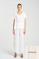 Mela Purdie - Mela Purdie Cruise Shell | Meringue - Top - Silvermaple Boutique 