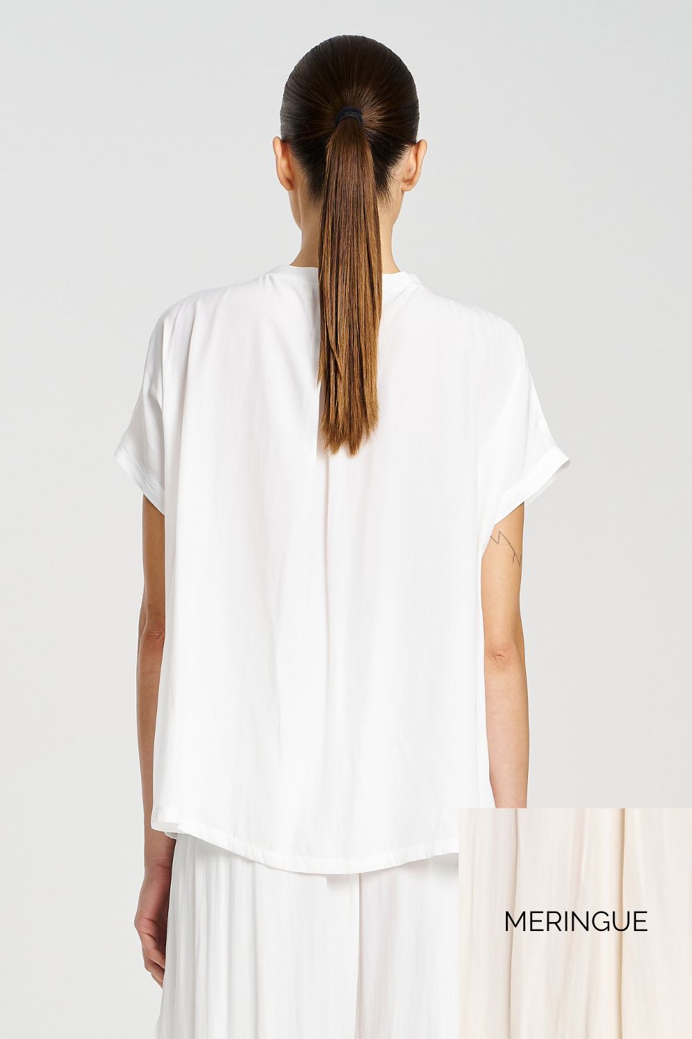 Mela Purdie - Mela Purdie Cruise Shell | Meringue - Top - Silvermaple Boutique 