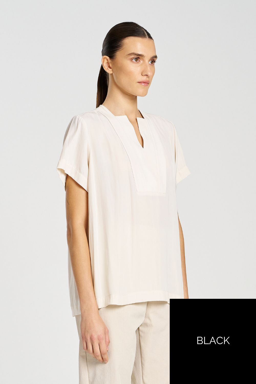 Mela Purdie - Mela Purdie Double Vent Top | Black - Top - Silvermaple Boutique 