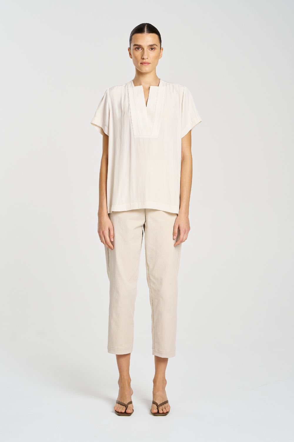 Mela Purdie - Mela Purdie Double Vent Top | Meringue - Top - Silvermaple Boutique 