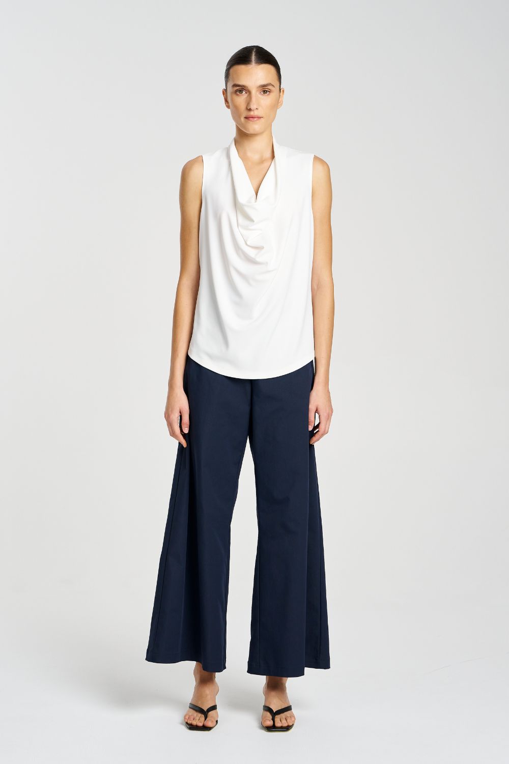 Mela Purdie - Mela Purdie Drape Shell | Cream - Top - Silvermaple Boutique 