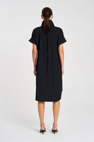 Mela Purdie - Mela Purdie Half Zip Dress | French Navy - Dress - Silvermaple Boutique 