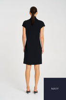 Mela Purdie - Mela Purdie Henley Dress | Navy - Dress - Silvermaple Boutique 