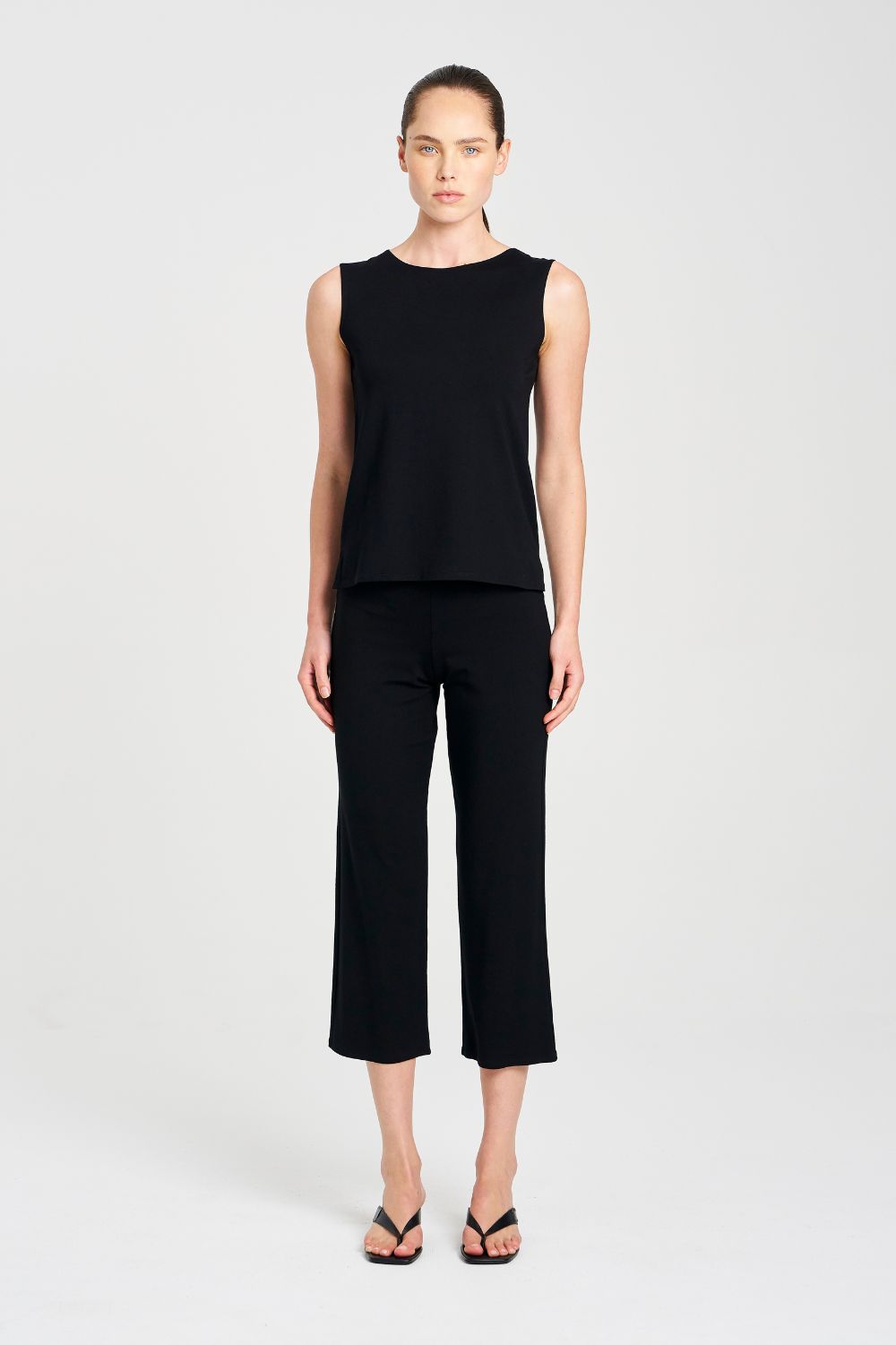 Mela Purdie - Matt Jersey 3/4 Pant | Black - Pants - Silvermaple Boutique 
