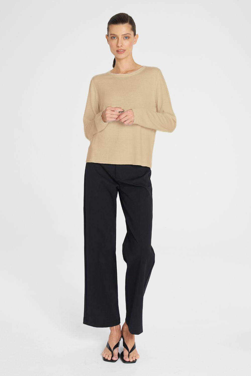 Mela Purdie - Mela Purdie Crew Sweater | Camel - Sweater - Silvermaple Boutique 