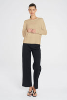 Mela Purdie - Mela Purdie Crew Sweater | Camel - Sweater - Silvermaple Boutique 
