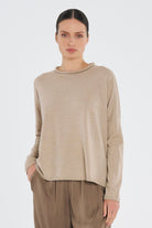 Mela Purdie - Mela Purdie Panama Sweater | Camel - Sweater - Silvermaple Boutique 
