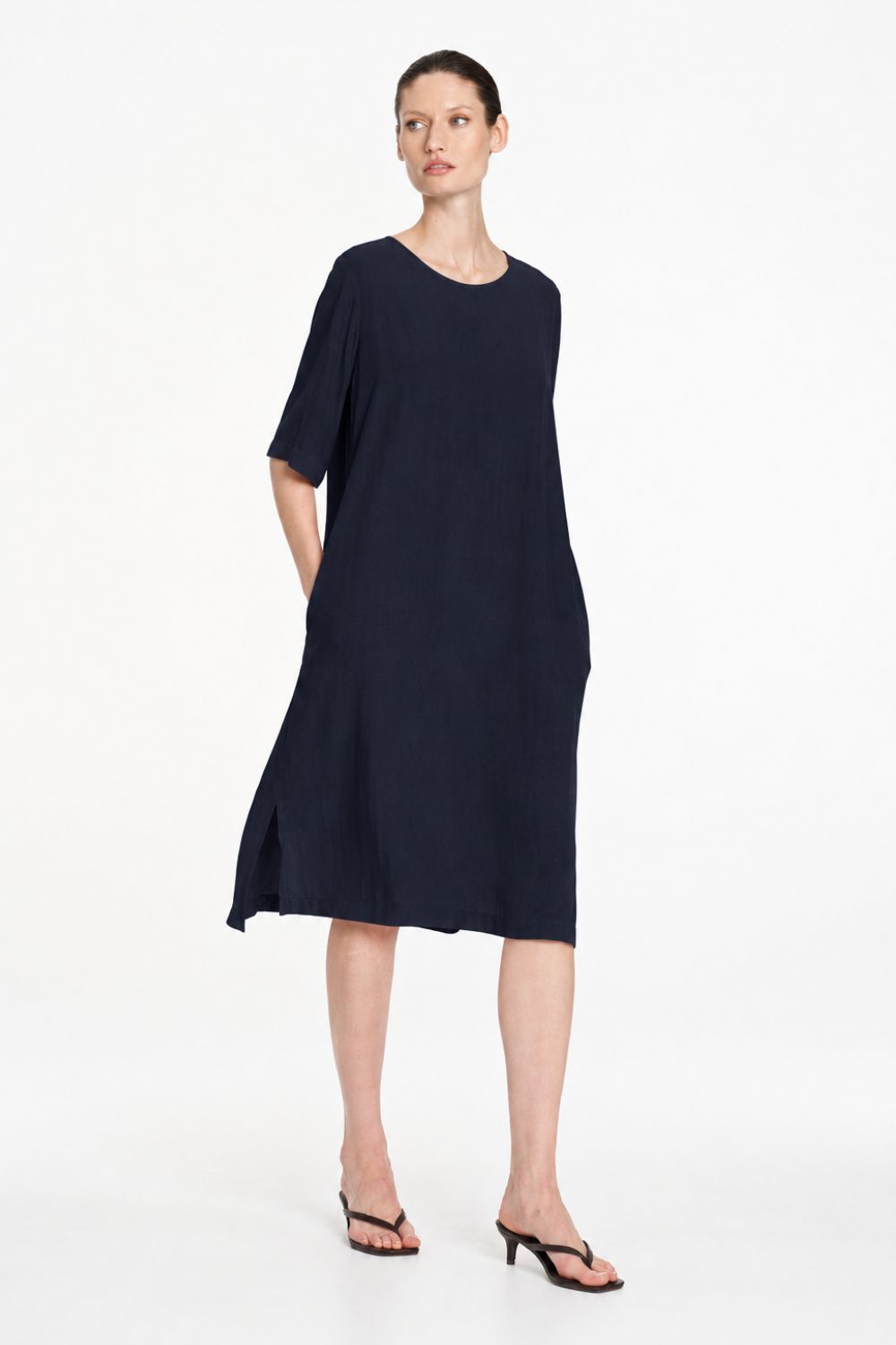 Mela Purdie - Mela Purdie Plaza Dress | Navy - Dress - Silvermaple Boutique 