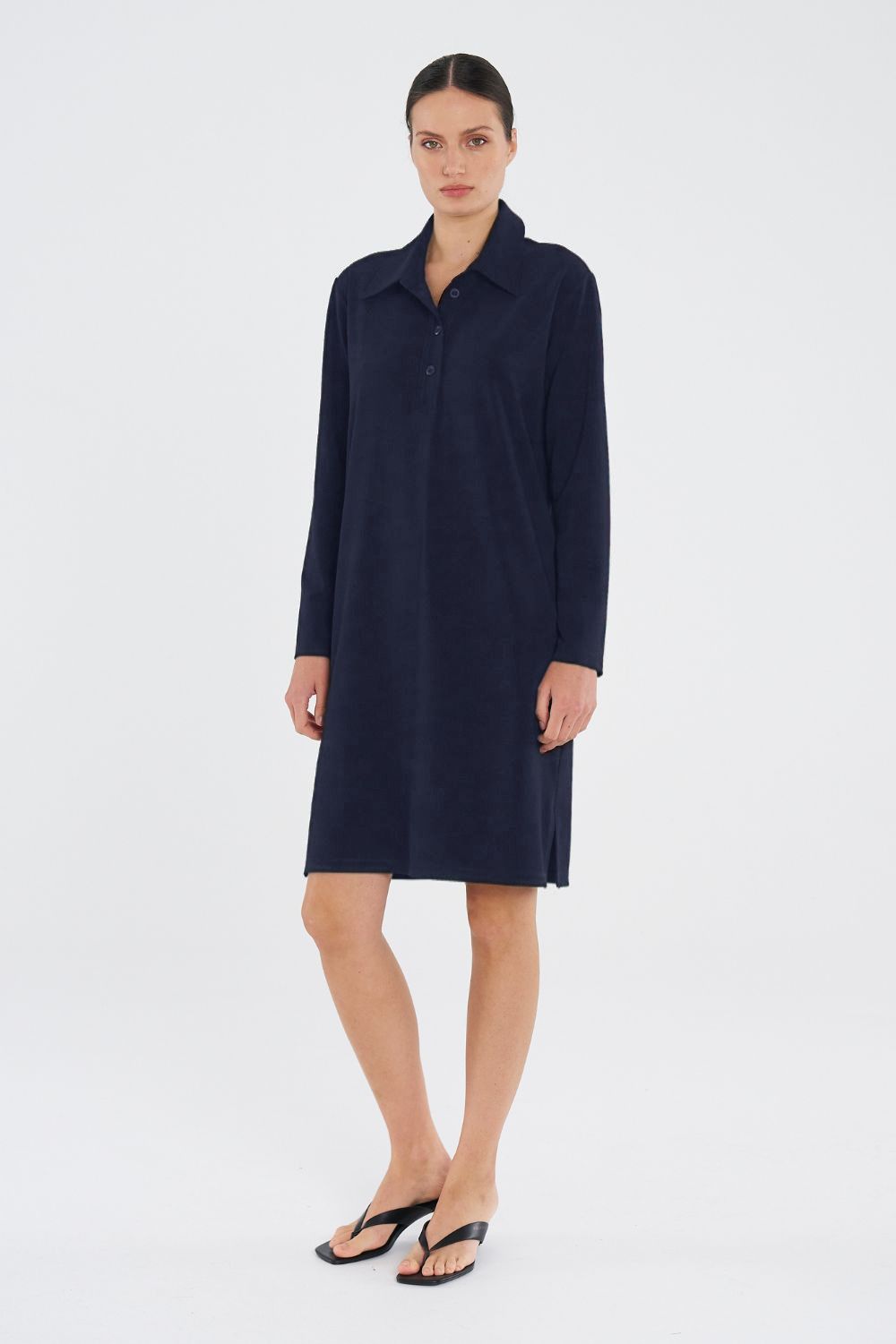 Mela Purdie - Mela Purdie Polo T Dress | True Navy - Dress - Silvermaple Boutique 