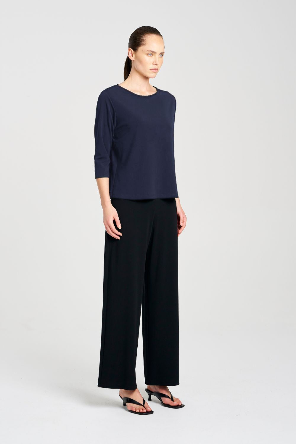 Mela Purdie - Mela Purdie Powder Boat Neck | True Navy - Top - Silvermaple Boutique 