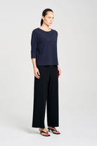 Mela Purdie - Mela Purdie Powder Boat Neck | True Navy - Top - Silvermaple Boutique 