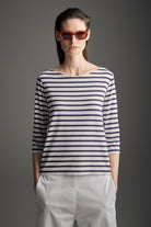 Mela Purdie - Mela Purdie Relaxed Boat Neck | Banner Stripe - Top - Silvermaple Boutique 