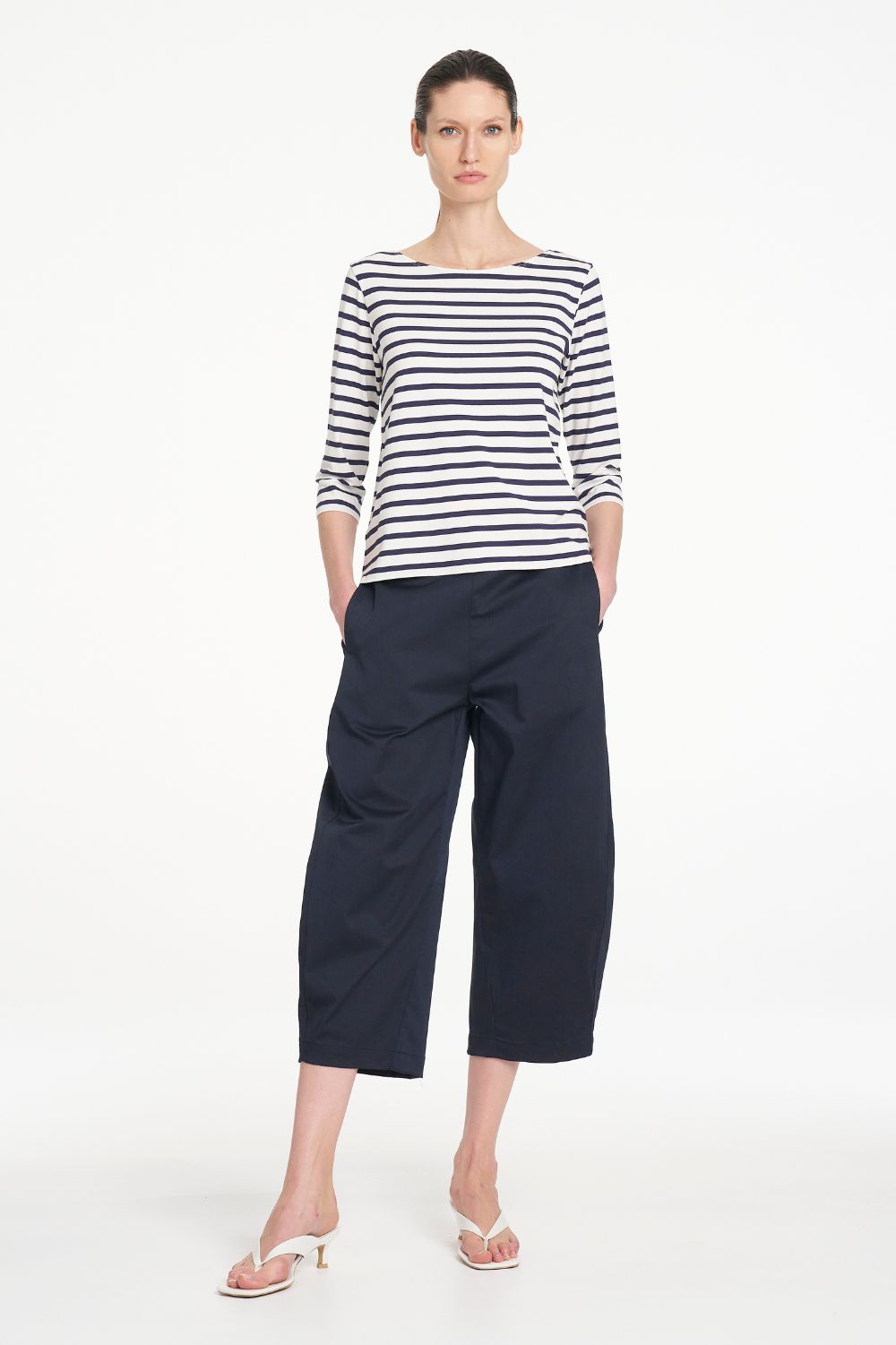 Mela Purdie - Mela Purdie Relaxed Boat Neck | Banner Stripe - Top - Silvermaple Boutique 