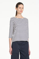 Mela Purdie - Mela Purdie Relaxed Boat Neck | Banner Stripe - Top - Silvermaple Boutique 