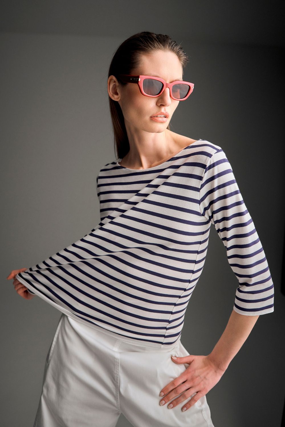 Mela Purdie - Mela Purdie Relaxed Boat Neck | Banner Stripe - Top - Silvermaple Boutique 