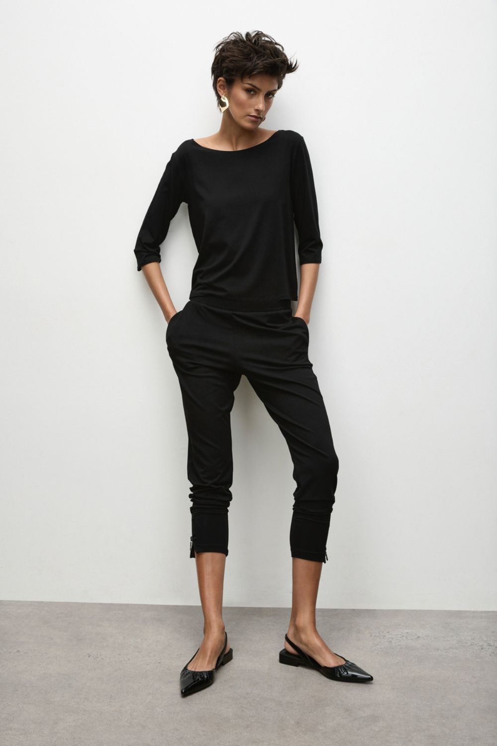Mela Purdie - Relaxed Boat Neck | Black - Top - Silvermaple Boutique 
