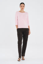 Mela Purdie - Mela Purdie Relaxed Boat Neck | Rosebud - Top - Silvermaple Boutique 
