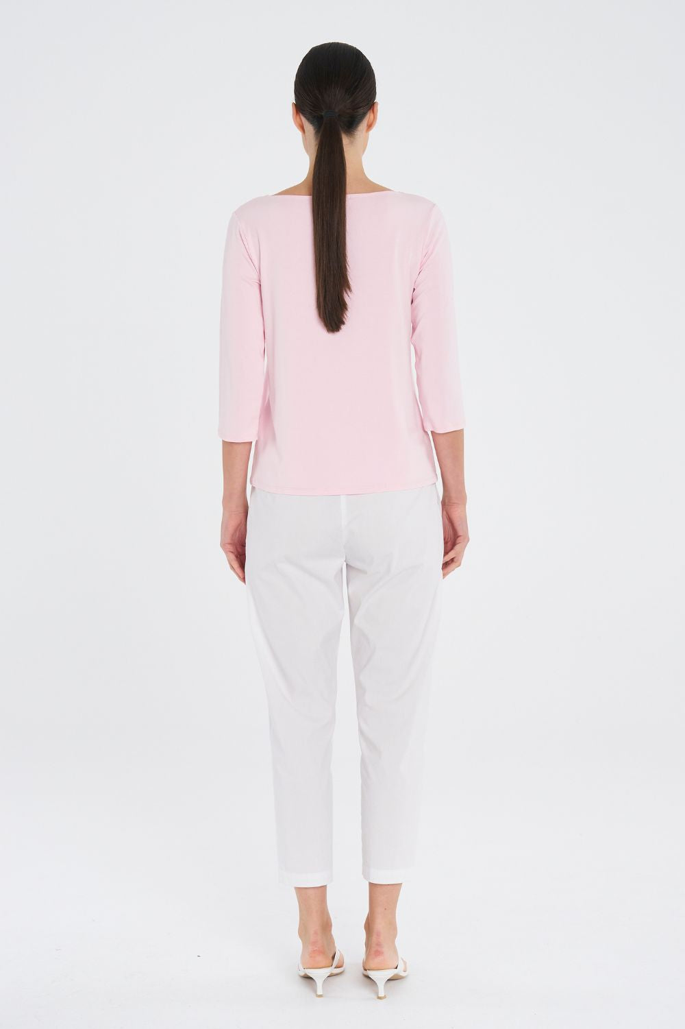 Mela Purdie - Mela Purdie Relaxed Boat Neck | Rosebud - Top - Silvermaple Boutique 