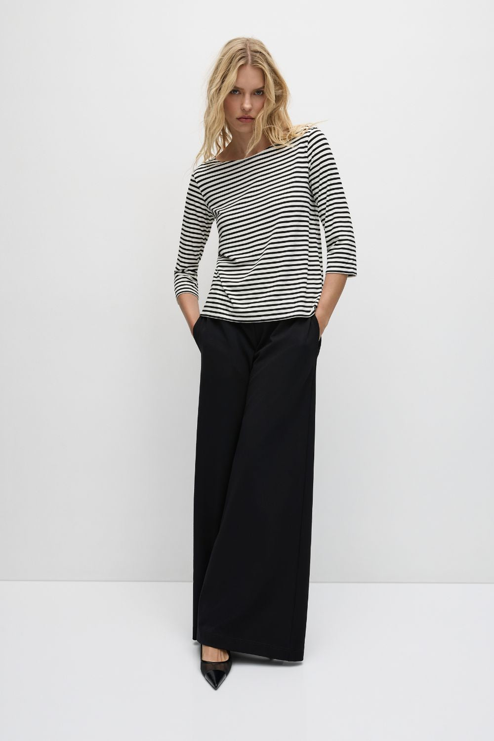Mela Purdie - Pre Order Relaxed Boat Neck | Straw Stripe - Top - Silvermaple Boutique 