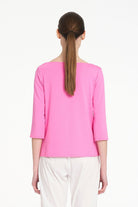 Mela Purdie - Mela Purdie Relaxed Boat Neck | Vivid Pink - Top - Silvermaple Boutique 