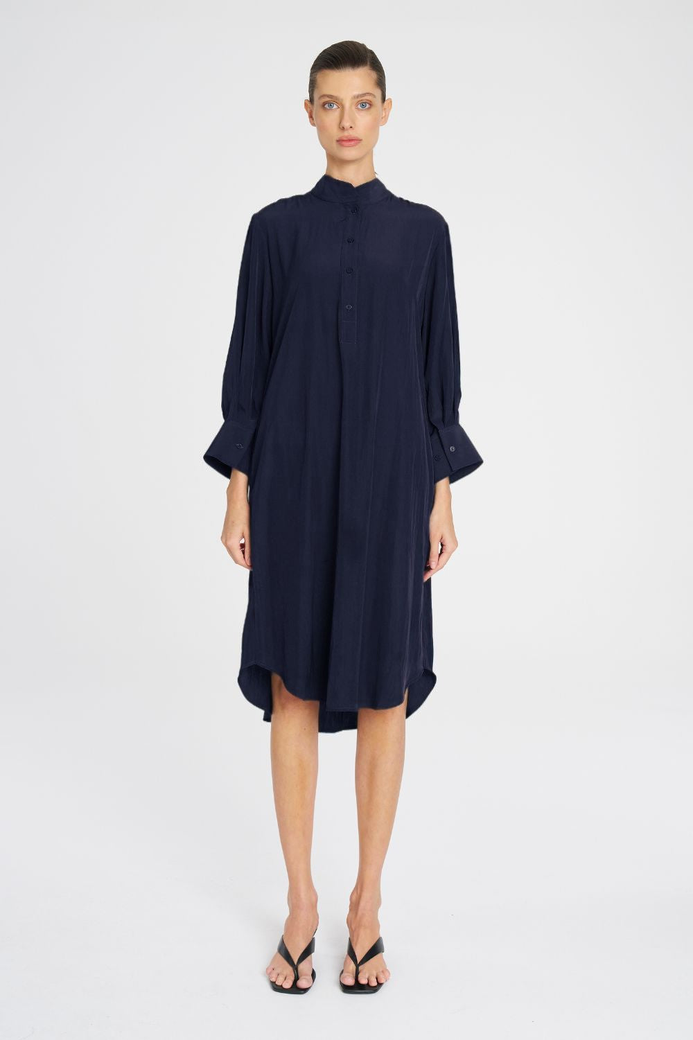 Mela Purdie - Mela Purdie Resort Dress | Navy - Dress - Silvermaple Boutique 