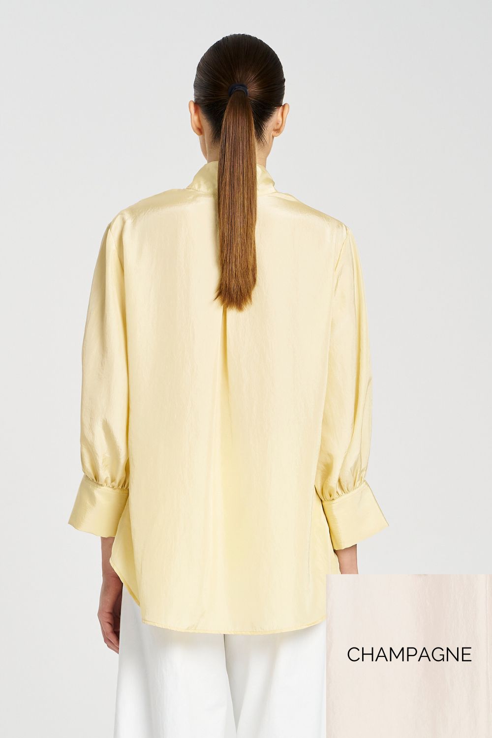 Mela Purdie - Resort Shirt | Champagne - Shirt - Silvermaple Boutique 