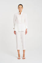 Mela Purdie - Mela Purdie Resort Shirt Mache | White - Shirt - Silvermaple Boutique 